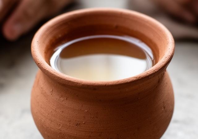 मिट्टी के कुल्हड़ में बिहारी चाय की पारंपरिक प्रस्तुति